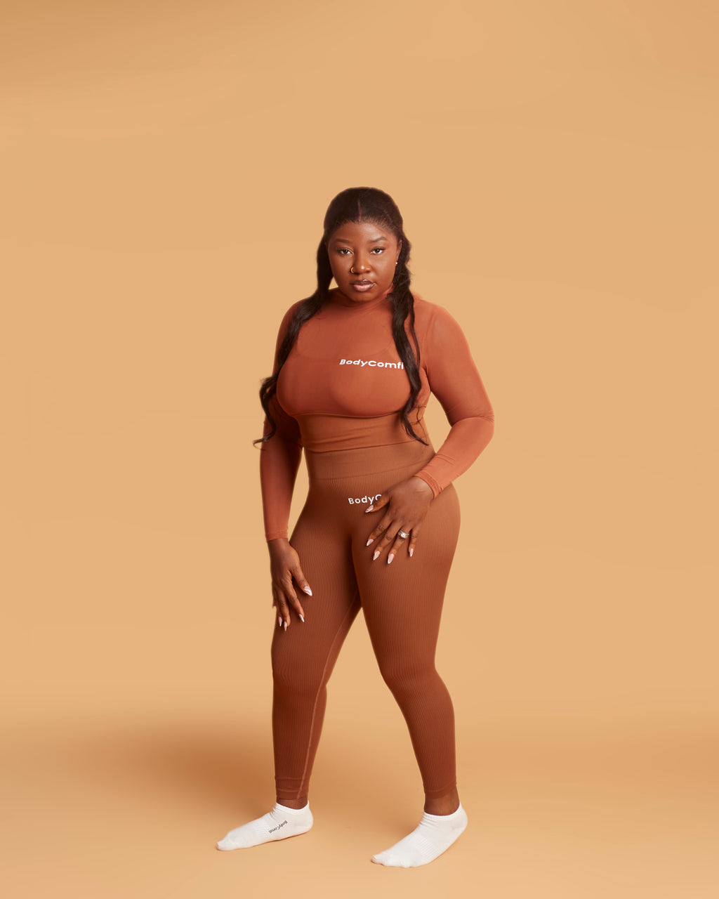 Scrunch Coffee Brown Leggings