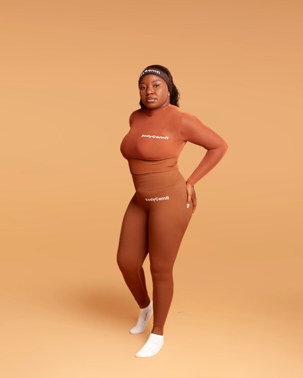 Scrunch Coffee Brown Leggings